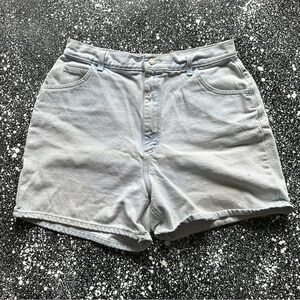 Vintage 80s Lee Acid Washed Jean Shorts Sz 16